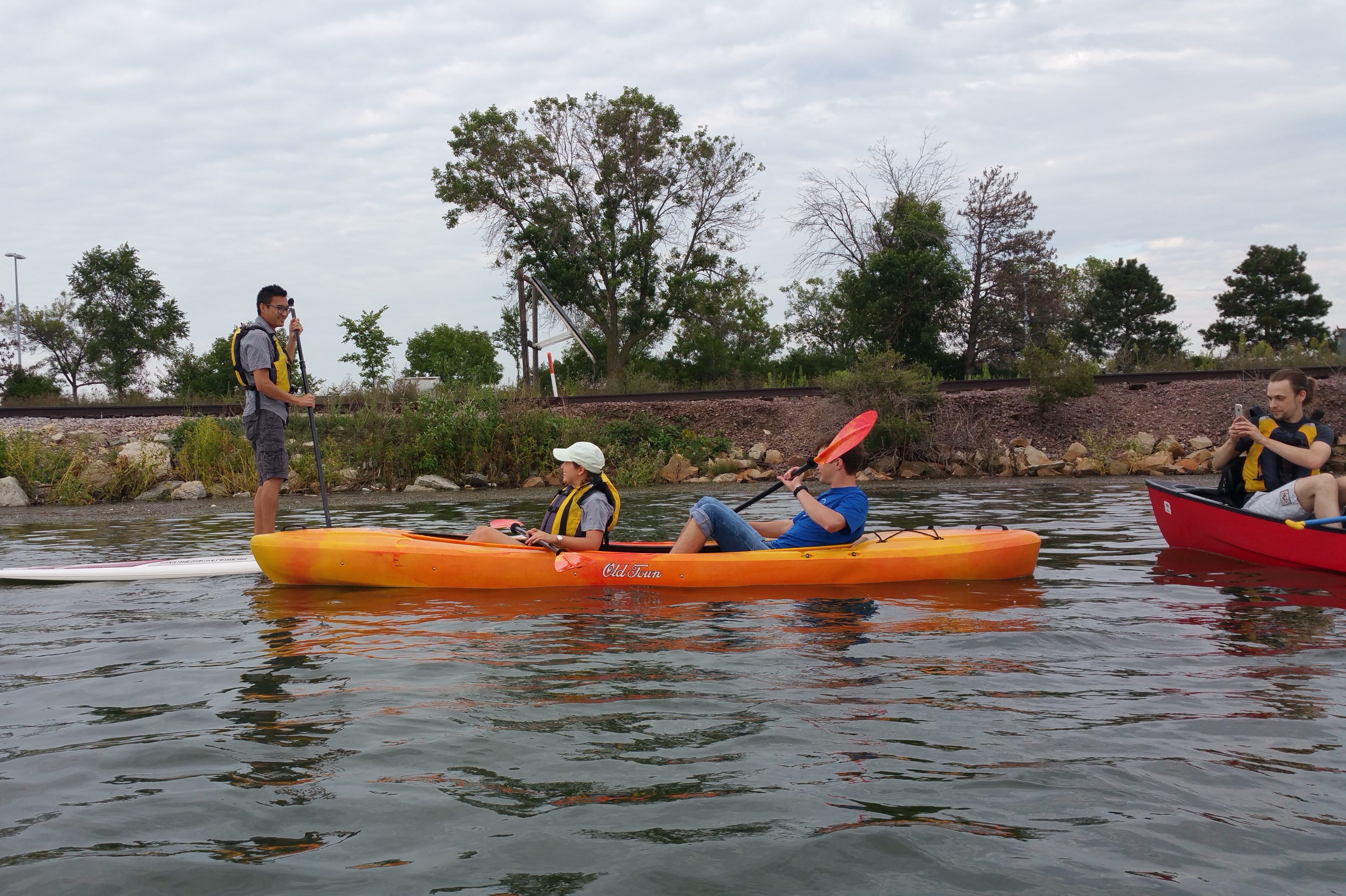 2016 Ice Cream Float Khoa and kayakers